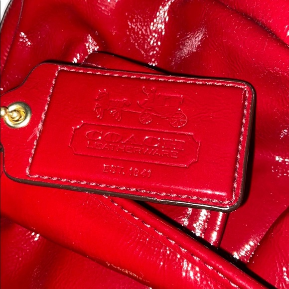 COACH Peyton Atlantic Red Patent Leather bag - Picture 2 of 5
